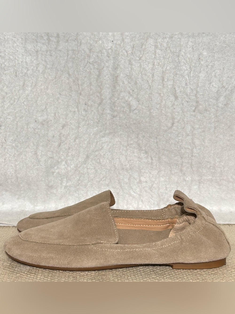 Lucky Brand Womens MyLyndia Tan Suede Bendable Casual SlipOn Loafer Shoes SZ 7M - Picture 2 of 11